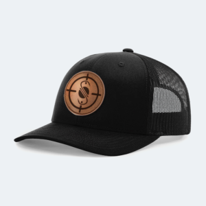 Bass Sniper Trucker Hat Black
